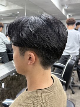 ニコ トウキョウ ロジック(nico TOKYO Logic) メンズセンターパート曲がる縮毛矯正アップバング