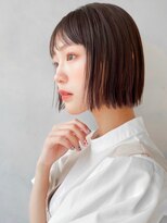 リヤン 表参道(lyann)&nbsp;愛され前髪ナチュラルカールシースルーバング黒髪#533f1112