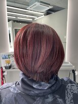 バディ 中野駅前店(BUDDY)&nbsp;白髪を活かしたカシスピンク【中野美容室/東中野】