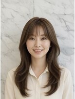 サードバイローラン(THiRD by ROULAND)&nbsp;【THiRD】オリーブグレークラゲヘアーココアベージュ