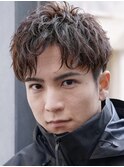 大分ツイストスパイラルパーマメンズカットスパイキーショート