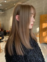 ウェウェ(wewe)&nbsp;ブリーチなしダブルカラー艶感ベージュ