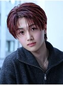 シースルーセンターパートワインレッドサンヲォンセンターパート