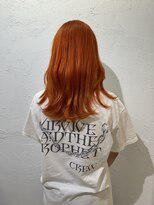 アジールヘア 池袋東口店(agir hair) ブリーチ&ダブルカラービビットオレンジハイトーン池袋東口