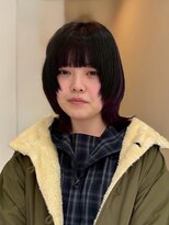 マッシュマシェラ(MASHU MACHELA) インナー紫のウルフカット