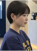 大人ボブ/ダークグレー/髪質改善/白髪ぼかし/ショートカット登戸