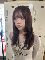 ビビ バイ マグ 岡谷店(bivi by Mag)&nbsp;ブリーチなしカラー◎ミルクティーベージュ/レイヤーカット