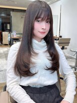 アフロート ルヴア(AFLOAT RUVUA)&nbsp;あむstyle 大人可愛い韓国ロングレイヤー♪新宿小顔丸顔面長