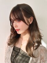 モナザスカイ 栄(MONA the SKY)&nbsp;【MONA】顔周りカット/ミルクベージュ/韓国風巻き