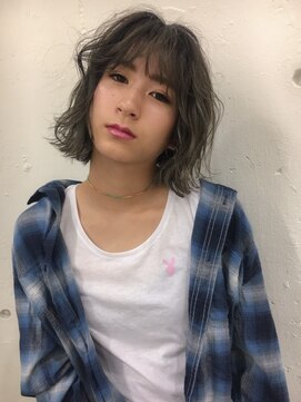 ブルーフェーセス 表参道(blue faces) 『bluefaces』 プラチナグレージュ×スモーキーハイライト