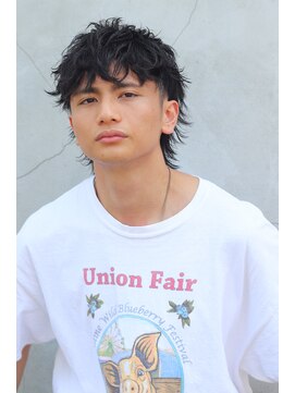 ブークル(boucle) 無造作ニュアンスカールショートウルフヘア