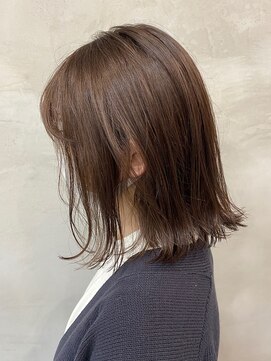 ペスカ 長町南店(pesca) くすみbrown  ( ブリーチなし )