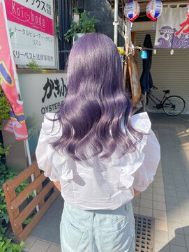ミーナ バイ ワンズ 町田(mina by one's kyougoku) アメジストパープル！ビタミンカラー くびれヘア センターパート