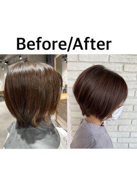 リーオオサカ(Lee Osaka) 【Lee大阪店】小顔シルエット☆柔らかショート/新出奈津樹