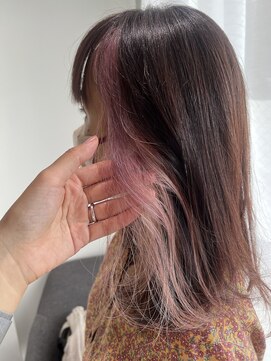 リュネッツ(lunettes) 【白髪を活かしたインナーカラー】フェイスフレーミングデザイン