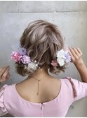 ツインお団子♪ドライフラワー