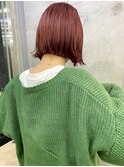 ぷつっとボブ切りっぱなしブリーチカラーイルミナ20代30代北千住