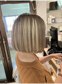 長崎 インナーカラー ボブ