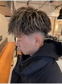 ソフトツイストスパイラルパーマスキンフェード