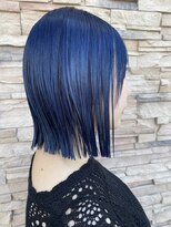 ファム(femme)&nbsp;切りっぱなしネイビーカラー