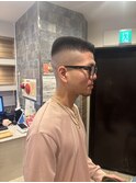 ハイスキンフェードカットメンズ角刈り短髪ベリーショート
