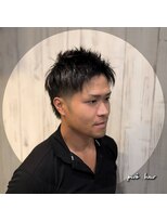 ピヴォヘアー(pivo hair) メンズカット スパイキーショート アップバング ツーブロック