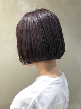 マジコ 原宿(Magico) ボブ/ミルクティーベージュカラー/ブリーチ/丸みショート/原宿