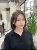 横浜/切りっぱなしボブ/顔周りカット