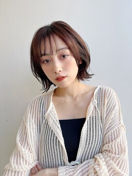 トルネード(TORNADO) 大人ショートボブ前髪ありフェイスレイヤーひし形丸みK20250210
