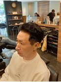 オールバックパーマ