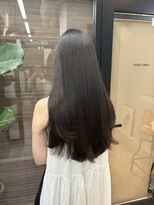 ヌープヘアーアイス(NUUP.hair ici)&nbsp;20代30代大人可愛い髪質改善カラーオリーブグレージュ透明感
