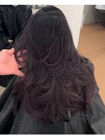 ヌエン 渋谷(NU/EN)&nbsp;ラベンダーグレージュのレイヤーカット