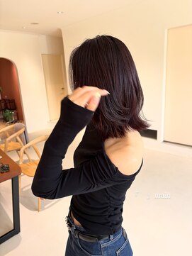 メイン(『　　』main) ボルドーカラー「暗め」