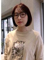 ウム(Umu)&nbsp;コンパクトボブ/ぱつっとボブ/ワインレッド