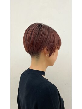 アローズ ステラプレイス店(HELLO'S) 【刈り上げショート×ピンクブラウン】