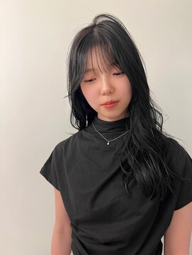 シーン(SCENE) [天神今泉/黒髪カタログ/クラゲヘアー/オリーブグレー]