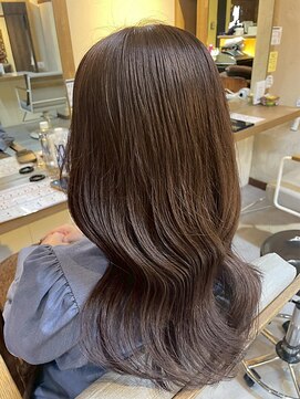 ヘアリゾート粋 ウナム 新宿東口店(enam) 透明感ショコラブラウン/レイヤーカット/カール