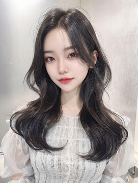 オリンテ バイ レシッド 表参道(orente by rcid) 韓国レイヤーロング美髪ダークアッシュリタッチ前髪