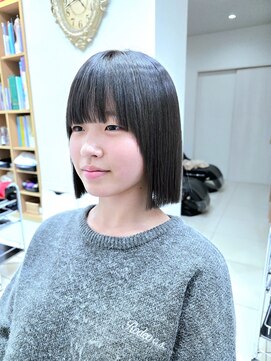 メタ(META) 【学割U24】　女子中高校生カット　◆タッセルボブ◆