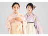 【TEL予約のみ】◇卒業式2点セット◇（袴着付け+ヘアセット）￥13,200
