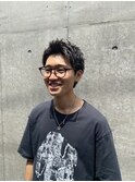 波巻きツイストスパイラル/刈り上げセンターパート/溝の口