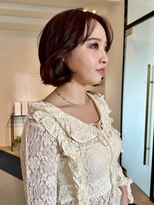 ラパンセノアール(LA PENSEE NOIR)&nbsp;ボブ×レッドカラー