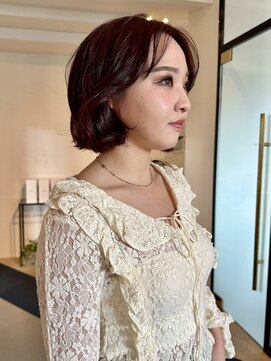 ラパンセノアール(LA PENSEE NOIR) ボブ×レッドカラー