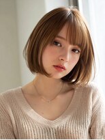 ノイ(neu)&nbsp;【静岡エリア】ベージュブラウン×ナチュラル内巻きボブ