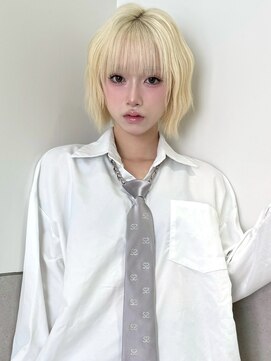 ヴィヴィー 青山表参道店(ViVIE) 抜きっぱなしブロンド×ハッシュボブ