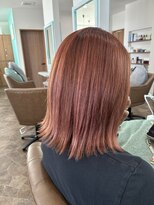 ヘアーディア みどり店(Hair...DiA)&nbsp;切りっぱなしピンクベージュ