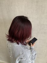 トリコ(ToricO)&nbsp;ワインレッド　チェリーレッド　ダブルカラー　ブリーチカラー