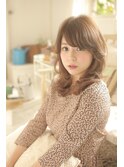 斜めバングふわくしゅニュアンス