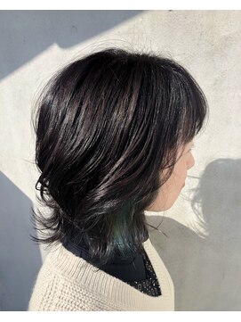 ナゴンスタイル(NAGON STYLE) ダークグレージュ×インナーカラー