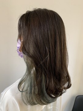 ヘアー ミッション 心斎橋店(hair Mission) インナーグリーンミディアム
